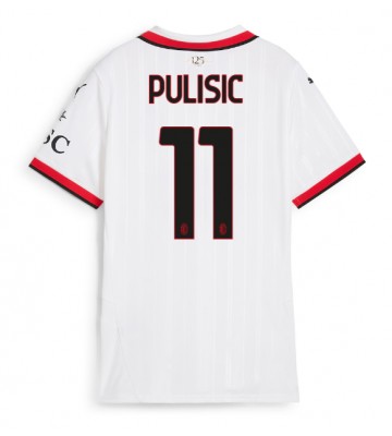 AC Milan Christian Pulisic #11 Bortatröja Dam 2024-25 Kortärmad